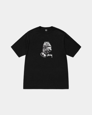 Stussy All Bets Off Tee Pigment Dyed T-Shirt Black | Israel-96021