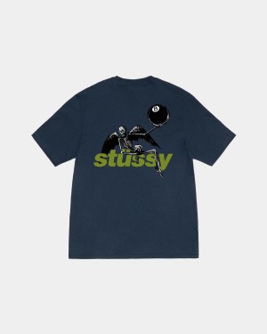 Stussy Apocalypse Tee T-Shirt Navy | Israel-92340