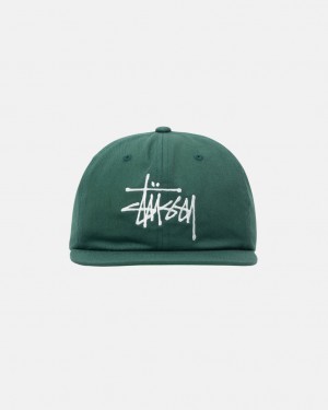 Stussy Basic Strapback Caps Forest | Israel-87451