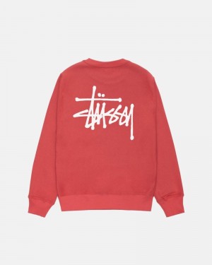 Stussy Basic Stüssy Crew Sweatshirt Pepper | Israel-15783