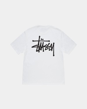 Stussy Basic Stüssy Tee T-Shirt White | Israel-72091