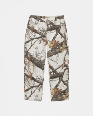 Stussy Big OL' Realtree Edge Jeans White | Israel-10649