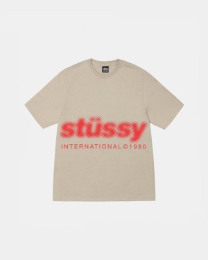 Stussy Blur Tee T-Shirt Khaki | Israel-20137