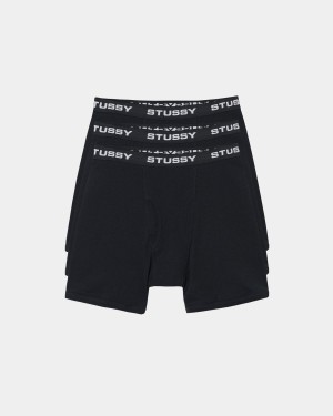 Stussy Boxer Briefs Black | Israel-16380