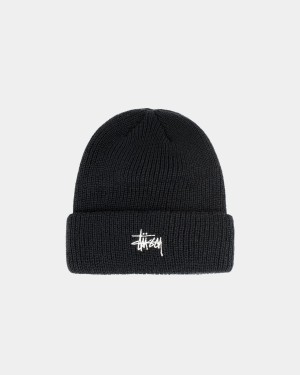 Stussy Cuff Basic Beanie Black | Israel-85712