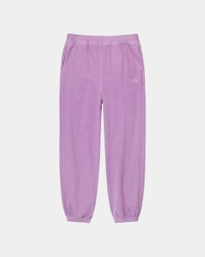 Stussy Inside Out Fleece Pants Pink | Israel-08351