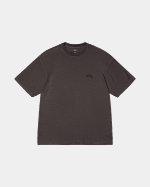 Stussy Lazy Tee T-Shirt Black | Israel-96873