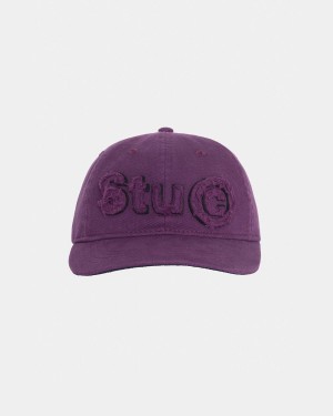 Stussy Low Pro Copyright Applique Strapback Caps Purple | Israel-64239