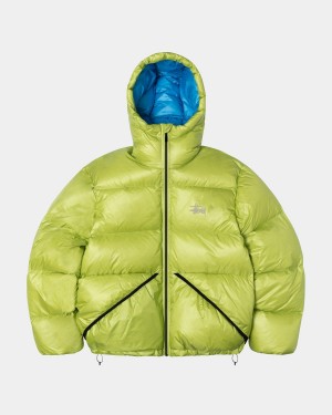 Stussy Micro Ripstop Down Parka Jackets Light Green | Israel-95147