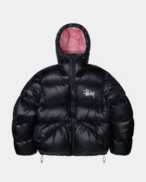 Stussy Micro Ripstop Down Parka Jackets Black | Israel-15409