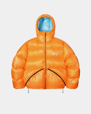 Stussy Micro Ripstop Down Parka Jackets Orange | Israel-21764