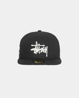 Stussy New Era 59fifty Authentic Caps Black | Israel-89301