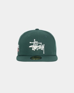 Stussy New Era 59fifty Authentic Caps Green | Israel-58410