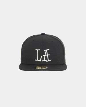 Stussy New Era 59fifty LA Caps Black | Israel-64381