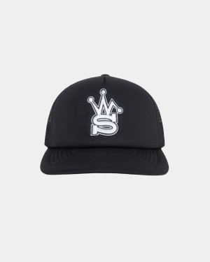 Stussy Our Legacy Work Shop Trucker Caps Black | Israel-03165