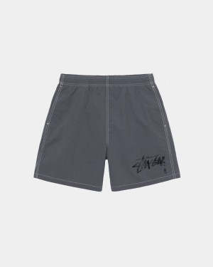 Stussy Our Legacy Work Shop Water Shorts Grey | Israel-12406