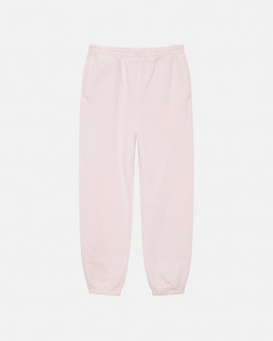 Stussy Overdyed Stock Logo Sweatpants Lt. Pink | Israel-01478