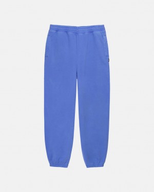 Stussy Pigment Dyed Fleece Pants Ultramarine | Israel-17489