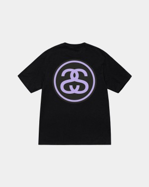 Stussy SS-LINK Tee T-Shirt Black | Israel-54219