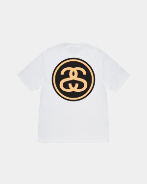 Stussy SS-LINK Tee T-Shirt White | Israel-50961