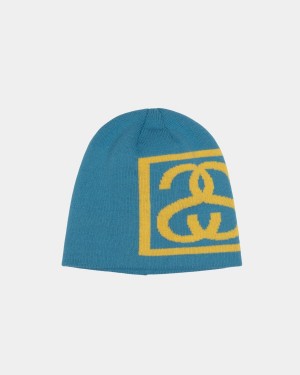 Stussy Skullcap SS Link Beanie Light Turquoise | Israel-18609