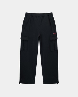 Stussy Sport Cargo Fleece Pants Black | Israel-93762