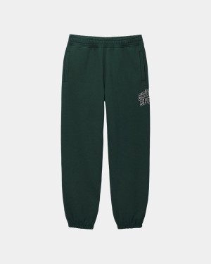 Stussy Sport Sweatpants Deep Green | Israel-54308