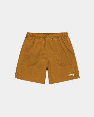 Stussy Stock Water Shorts Beige | Israel-08452