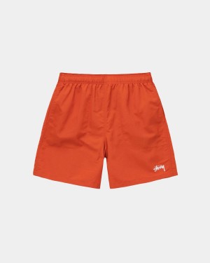 Stussy Stock Water Shorts Orange | Israel-08345