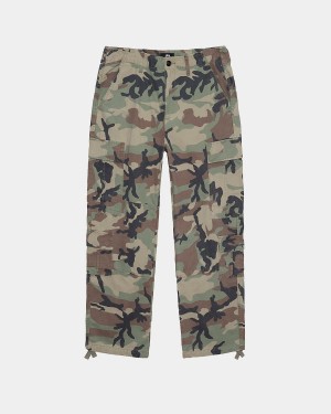 Stussy Surplus Cargo Ripstop Pants Camo | Israel-07526