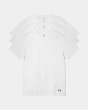 Stussy Undershirts T-Shirt White | Israel-41327