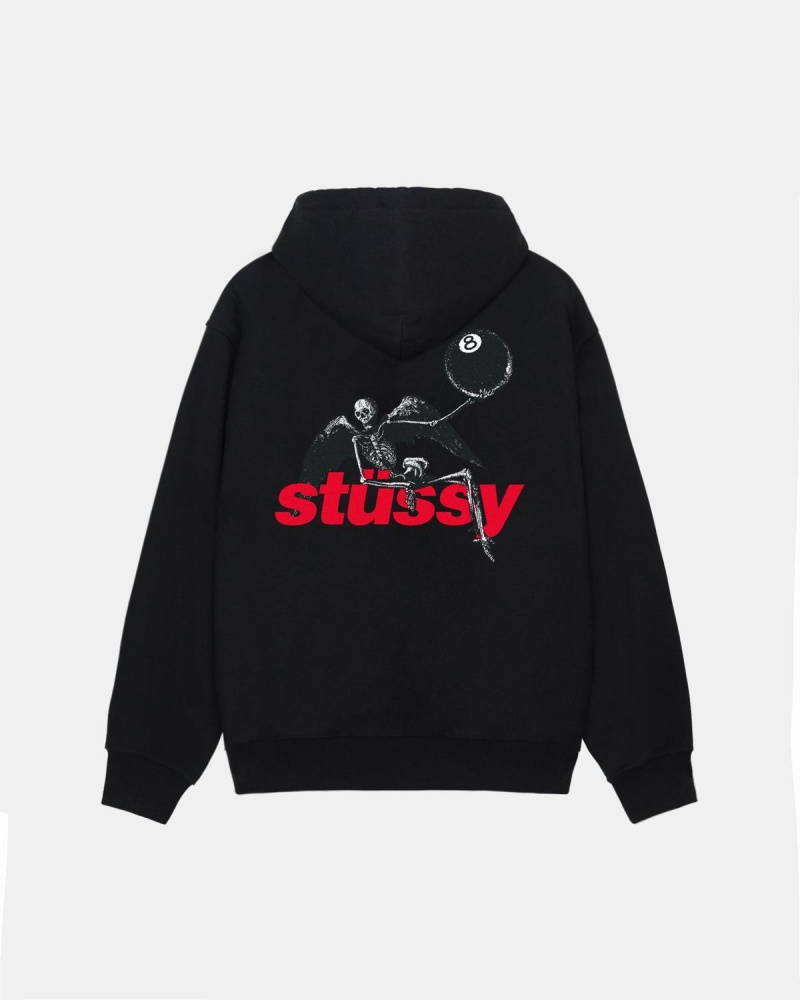 Stussy Apocalypse Zip Hoodie Black | Israel-46258