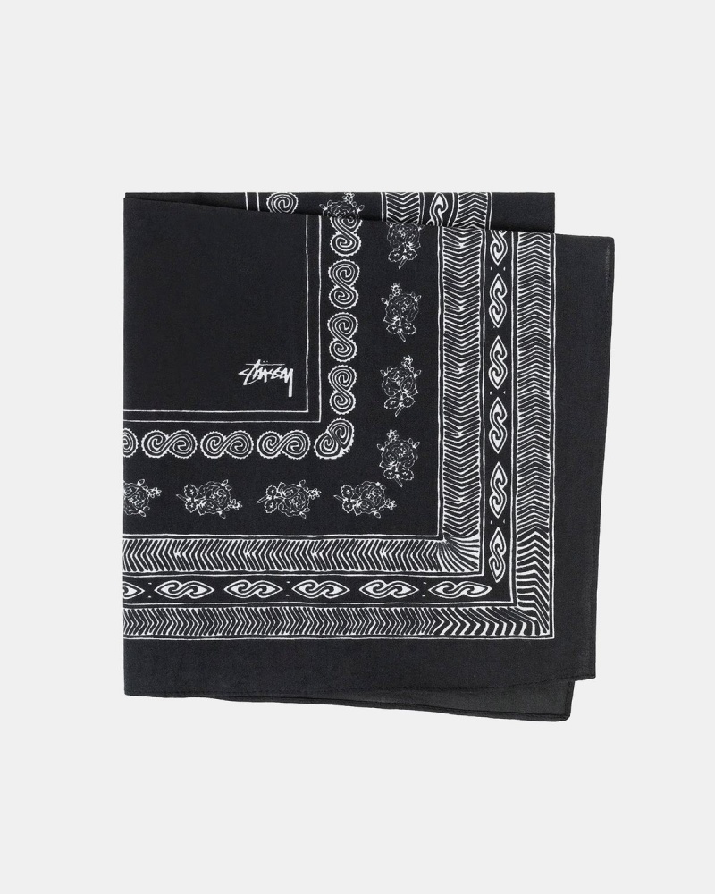 Stussy Bandana Accessories Black | Israel-57610