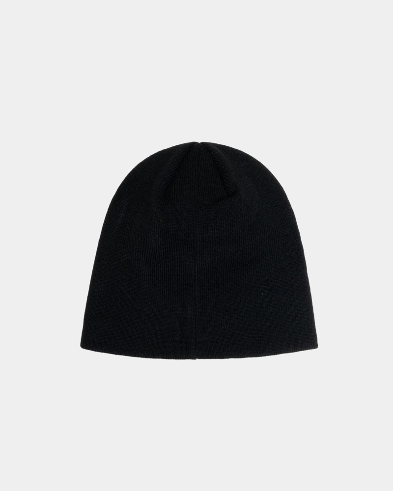 Stussy Basic Skullcap Beanie Black | Israel-15982