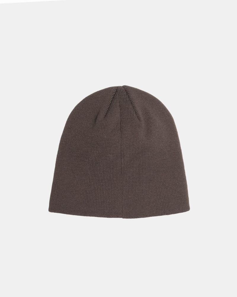 Stussy Basic Skullcap Beanie Brown | Israel-78021