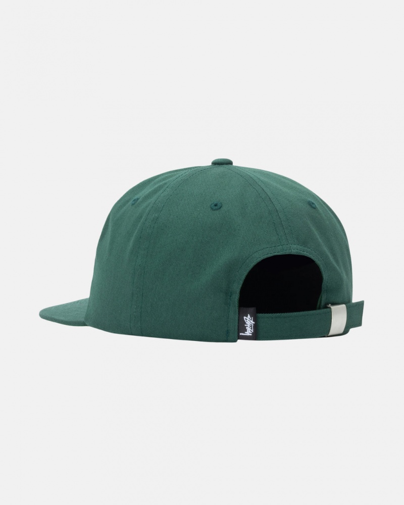 Stussy Basic Strapback Caps Forest | Israel-87451