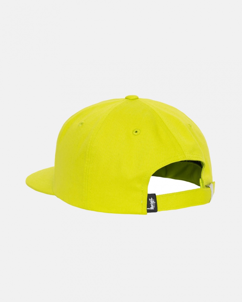 Stussy Basic Strapback Caps Lime | Israel-08547