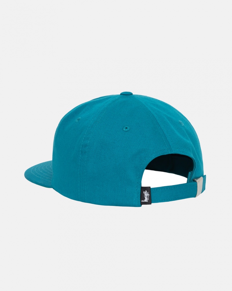 Stussy Basic Strapback Caps Teal | Israel-02659