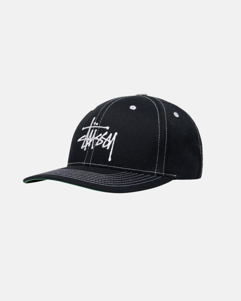 Stussy Basic Structured Low Pro Caps Black | Israel-42769