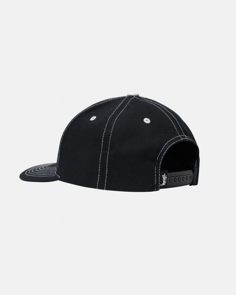 Stussy Basic Structured Low Pro Caps Black | Israel-42769