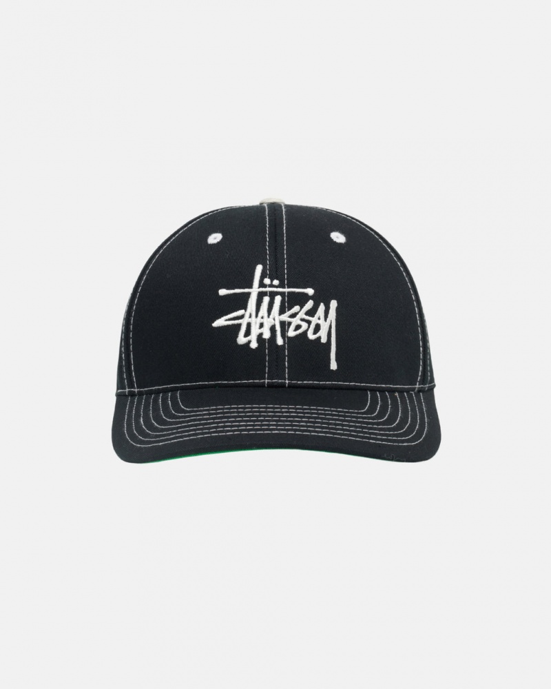 Stussy Basic Structured Low Pro Caps Black | Israel-42769