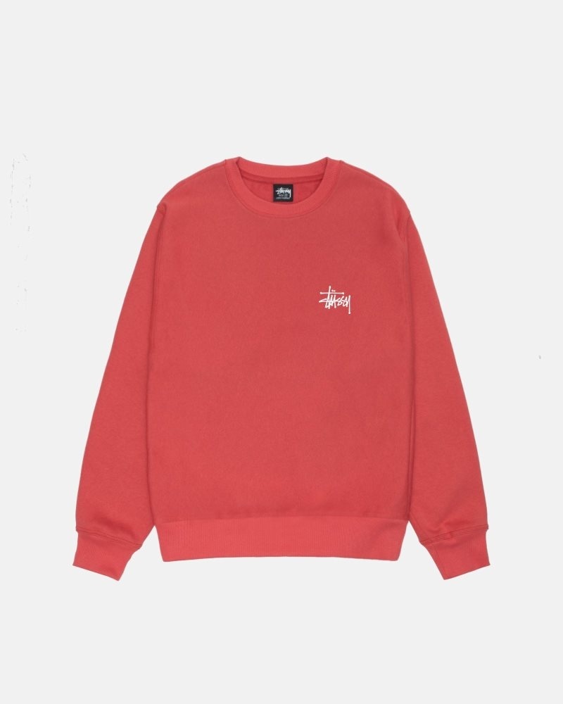 Stussy Basic Stüssy Crew Sweatshirt Pepper | Israel-15783