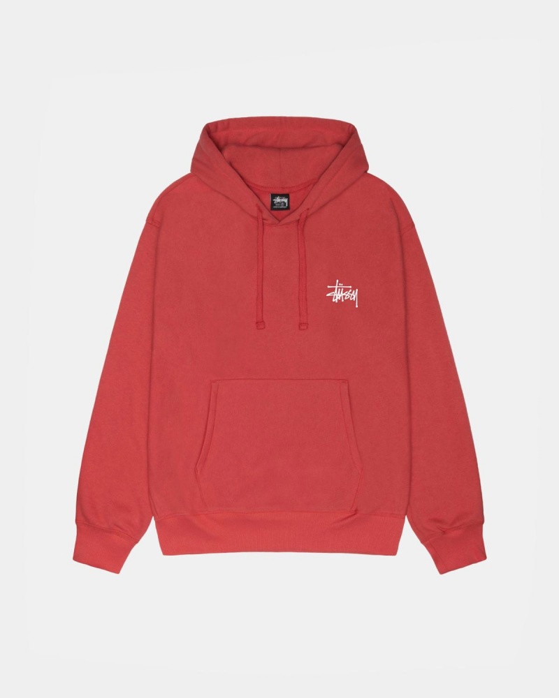 Stussy Basic Stüssy Hoodie Red | Israel-26194