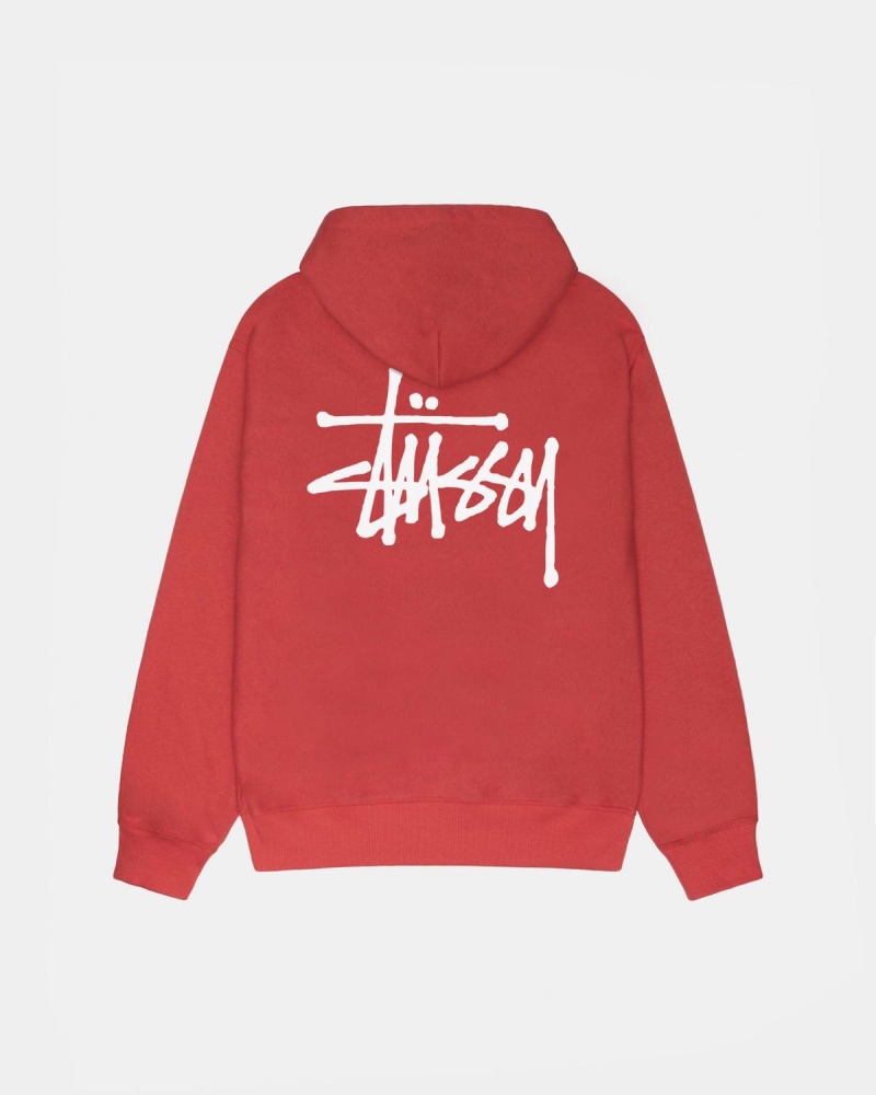 Stussy Basic Stüssy Hoodie Red | Israel-26194