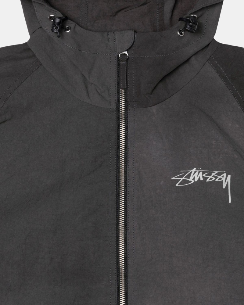 Stussy Beach Shell Wave Dye Jackets Black | Israel-17426