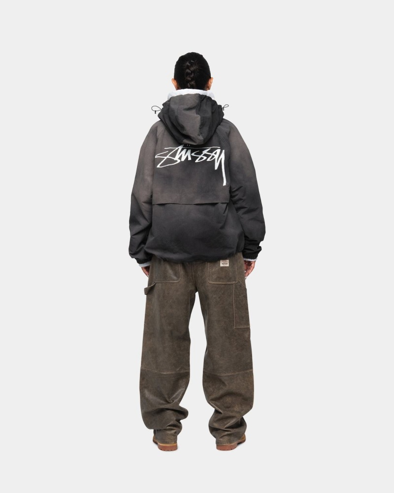 Stussy Beach Shell Wave Dye Jackets Black | Israel-17426