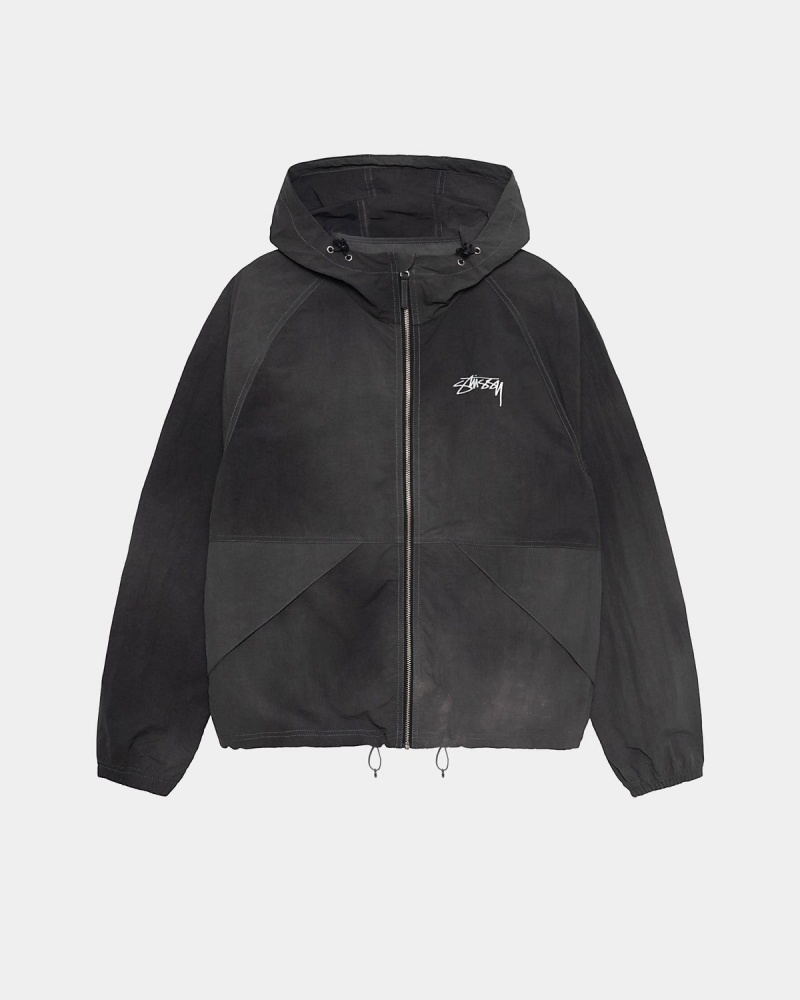 Stussy Beach Shell Wave Dye Jackets Black | Israel-17426