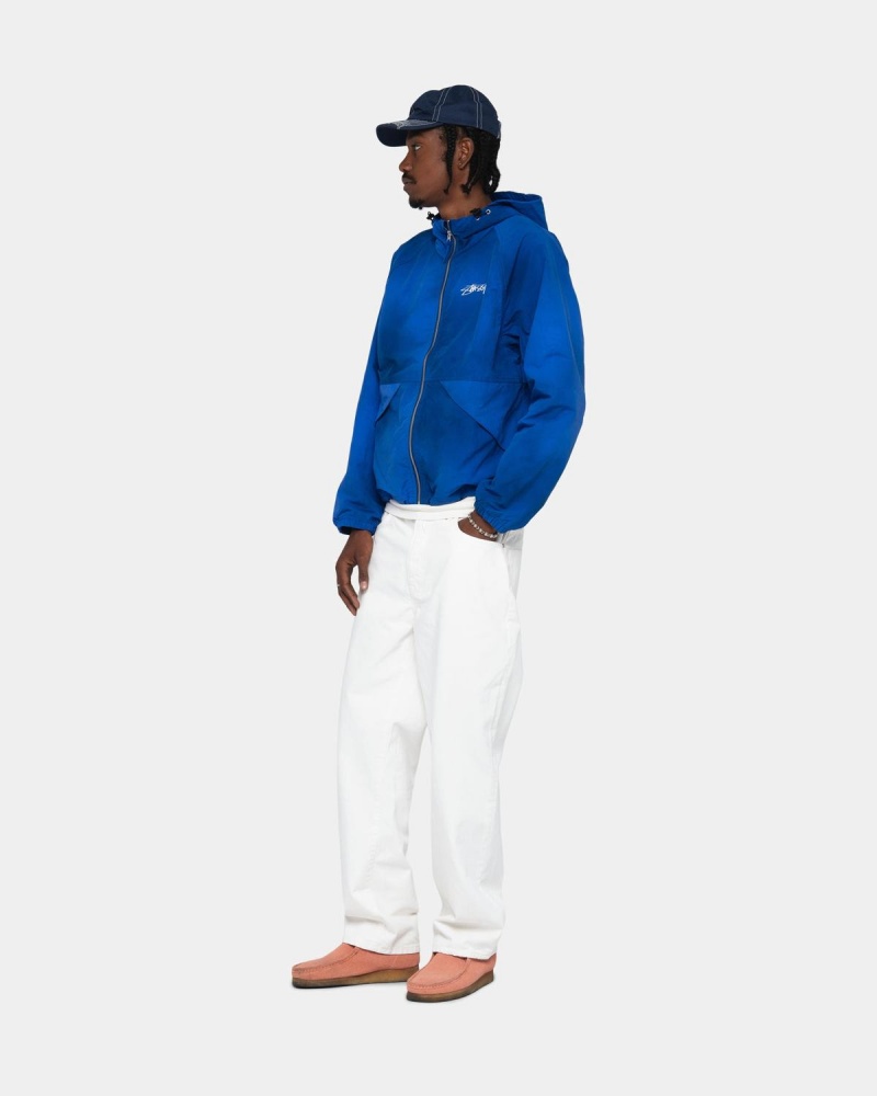 Stussy Beach Shell Wave Dye Jackets Blue | Israel-42761