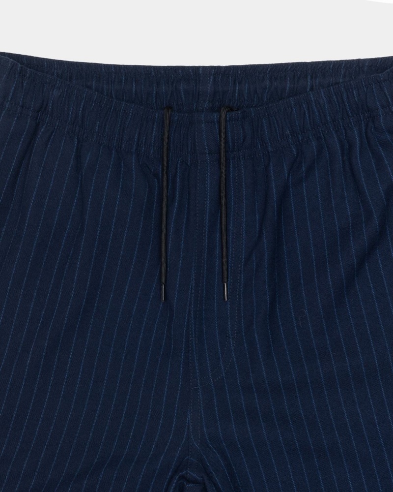 Stussy Beach Wool Stripe Pants Navy | Israel-18579