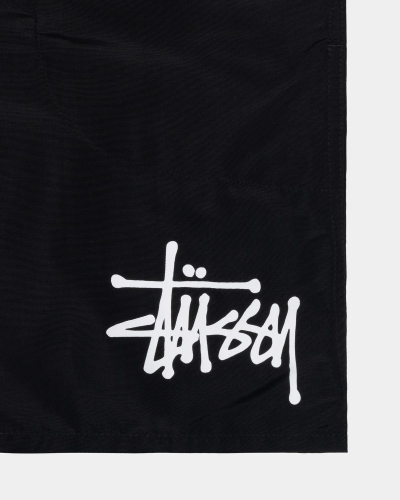 Stussy Big Basic Water Shorts Black | Israel-04798